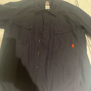 Lightly worn bulwark fr blue shirt